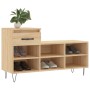 Mueble zapatero madera contrachapada roble Sonoma 102x36x60 cm de , Zapateros y organizadores de calzado - Ref: Foro24-831367...