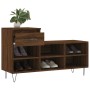 Mueble zapatero madera contrachapada roble marrón 102x36x60 cm de , Zapateros y organizadores de calzado - Ref: Foro24-831371...