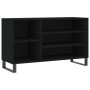 Black plywood shoe cabinet 102x36x60 cm by , Shoe racks and shoe organizers - Ref: Foro24-831421, Price: 51,50 €, Discount: %