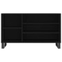 Black plywood shoe cabinet 102x36x60 cm by , Shoe racks and shoe organizers - Ref: Foro24-831421, Price: 51,50 €, Discount: %