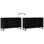 Black plywood shoe cabinet 102x36x60 cm by , Shoe racks and shoe organizers - Ref: Foro24-831421, Price: 51,50 €, Discount: %