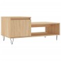 Mesa de centro madera contrachapada roble Sonoma 100x50x45 cm de , Mesas de centro - Ref: Foro24-830831, Precio: 45,99 €, Des...