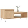 Mesa de centro madera contrachapada roble Sonoma 100x50x45 cm de , Mesas de centro - Ref: Foro24-830831, Precio: 45,99 €, Des...