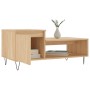 Mesa de centro madera contrachapada roble Sonoma 100x50x45 cm de , Mesas de centro - Ref: Foro24-830831, Precio: 45,99 €, Des...