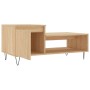 Mesa de centro madera contrachapada roble Sonoma 100x50x45 cm de , Mesas de centro - Ref: Foro24-830831, Precio: 45,99 €, Des...