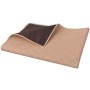 Manta de picnic beige y marrón 100x150 cm de vidaXL, Mantas de picnic - Ref: Foro24-131578, Precio: 19,13 €, Descuento: %