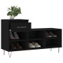 Mueble zapatero madera contrachapada negro 102x36x60 cm de , Zapateros y organizadores de calzado - Ref: Foro24-831365, Preci...