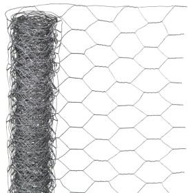 Nature Hexagonal wire mesh 1x5 m 40 mm galvanized steel by Nature, fence panels - Ref: Foro24-409374, Price: 25,05 €, Discoun...