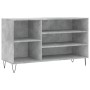 Mueble zapatero madera contrachapada gris hormigón 102x36x60 cm de , Zapateros y organizadores de calzado - Ref: Foro24-83141...