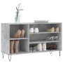 Mueble zapatero madera contrachapada gris hormigón 102x36x60 cm de , Zapateros y organizadores de calzado - Ref: Foro24-83141...