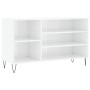 Glossy white plywood shoe cabinet 102x36x60 cm by , Shoe racks and shoe organizers - Ref: Foro24-831414, Price: 47,46 €, Disc...