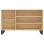 Mueble zapatero madera contrachapada roble Sonoma 102x36x60 cm de , Zapateros y organizadores de calzado - Ref: Foro24-831423...