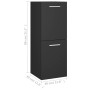 Gray plywood bathroom cabinet 30x30x80 cm by , Bathroom furniture - Ref: Foro24-804990, Price: 47,99 €, Discount: %