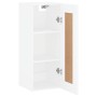 White engineered wood wall cabinet 34.5x34x90 cm by , Sideboards - Ref: Foro24-835018, Price: 35,99 €, Discount: %