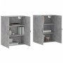 Armarios de pared 2 uds madera de ingeniería gris hormigón de , Aparadores - Ref: Foro24-3197893, Precio: 160,89 €, Descuento: %