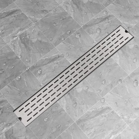 Linear shower drain 830x140 mm stainless steel by vidaXL, Drains - Ref: Foro24-142180, Price: 53,99 €, Discount: %