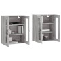 Armarios de pared 2 uds madera de ingeniería gris Sonoma de , Aparadores - Ref: Foro24-3197975, Precio: 177,31 €, Descuento: %