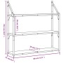 Eichenbraunes Wandregal aus Holzwerkstoff, 80 x 21 x 78,5 cm von , Regale und Regale - Ref: Foro24-835458, Preis: 36,99 €, Ra...