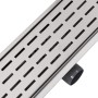 Desagüe lineal de ducha 830x140 mm acero inoxidable de vidaXL, Desagües - Ref: Foro24-142180, Precio: 53,43 €, Descuento: %