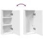 Eckbadezimmerschrank mit weißem Spiegel 30x24x60 cm von , Badezimmerwaschtische - Ref: Foro24-357977, Preis: 94,77 €, Rabatt: %