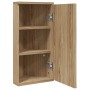 Corner bathroom cabinet with oak mirror 30x24x60 cm by , bathroom vanities - Ref: Foro24-357980, Price: 89,21 €, Discount: %