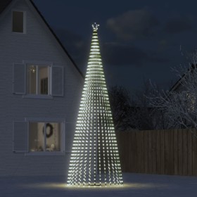 Weihnachtsbaum-Lichtkegel 1544 kaltweiße LEDs 500 cm von , Weihnachtsbeleuchtung - Ref: Foro24-358073, Preis: 155,86 €, Rabat...