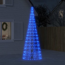 Christmas tree on flagpole 550 LED blue 300 cm by , Christmas lights - Ref: Foro24-358115, Price: 50,51 €, Discount: %