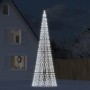 Weihnachtsbaum am Fahnenmast 1534 kaltweiße LEDs 500 cm von , Weihnachtsbeleuchtung - Ref: Foro24-358117, Preis: 90,80 €, Rab...