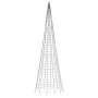 Christmas tree on flagpole 1534 cold white LEDs 500 cm by , Christmas lights - Ref: Foro24-358117, Price: 100,38 €, Discount: %