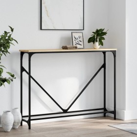 Sonoma oak engineered wood console table 102x22.5x75 cm by , Side tables - Ref: Foro24-834131, Price: 42,79 €, Discount: %