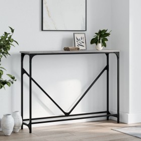 Sonoma gray engineered wood console table 102x22.5x75 cm by , Side tables - Ref: Foro24-834133, Price: 46,99 €, Discount: %