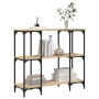 Mesa consola madera de ingeniería roble Sonoma 102x35x90 cm de , Mesas auxiliares - Ref: Foro24-834146, Precio: 67,99 €, Desc...