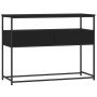 Mesa consola madera de ingeniería negra 100x40x75 cm de , Mesas auxiliares - Ref: Foro24-834150, Precio: 75,82 €, Descuento: %