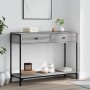 Sonoma gray engineered wood console table 100x34.5x75 cm by , Side tables - Ref: Foro24-834173, Price: 85,85 €, Discount: %