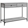 Mesa consola madera de ingeniería gris Sonoma 100x34,5x75 cm de , Mesas auxiliares - Ref: Foro24-834173, Precio: 85,85 €, Des...