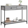 Mesa consola madera de ingeniería gris Sonoma 100x34,5x75 cm de , Mesas auxiliares - Ref: Foro24-834173, Precio: 85,85 €, Des...