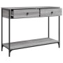 Mesa consola madera de ingeniería gris Sonoma 100x34,5x75 cm de , Mesas auxiliares - Ref: Foro24-834173, Precio: 85,85 €, Des...