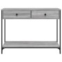 Mesa consola madera de ingeniería gris Sonoma 100x34,5x75 cm de , Mesas auxiliares - Ref: Foro24-834173, Precio: 85,85 €, Des...