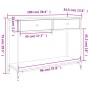 Sonoma grauer Konsolentisch aus Holzwerkstoff, 100 x 34,5 x 75 cm von , Seitentische - Ref: Foro24-834173, Preis: 85,85 €, Ra...