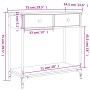 Mesa consola madera de ingeniería gris Sonoma 75x34,5x75 cm de , Mesas auxiliares - Ref: Foro24-834178, Precio: 81,66 €, Desc...