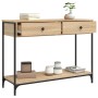 Mesa consola madera de ingeniería roble Sonoma 100x34,5x75 cm de , Mesas auxiliares - Ref: Foro24-834171, Precio: 83,53 €, De...