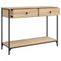 Mesa consola madera de ingeniería roble Sonoma 100x34,5x75 cm de , Mesas auxiliares - Ref: Foro24-834171, Precio: 83,53 €, De...