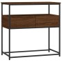 Mesa consola madera de ingeniería marrón roble 75x40x75 cm de , Mesas auxiliares - Ref: Foro24-834159, Precio: 69,99 €, Descu...