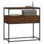 Mesa consola madera de ingeniería marrón roble 75x40x75 cm de , Mesas auxiliares - Ref: Foro24-834159, Precio: 69,99 €, Descu...