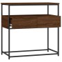 Mesa consola madera de ingeniería marrón roble 75x40x75 cm de , Mesas auxiliares - Ref: Foro24-834159, Precio: 69,99 €, Descu...