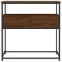 Mesa consola madera de ingeniería marrón roble 75x40x75 cm de , Mesas auxiliares - Ref: Foro24-834159, Precio: 61,63 €, Descu...