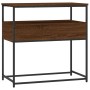 Mesa consola madera de ingeniería marrón roble 75x40x75 cm de , Mesas auxiliares - Ref: Foro24-834159, Precio: 69,99 €, Descu...