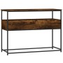 Mesa consola madera de ingeniería roble ahumado 100x40x75 cm de , Mesas auxiliares - Ref: Foro24-834152, Precio: 72,08 €, Des...