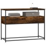 Mesa consola madera de ingeniería roble ahumado 100x40x75 cm de , Mesas auxiliares - Ref: Foro24-834152, Precio: 72,08 €, Des...