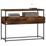 Mesa consola madera de ingeniería roble ahumado 100x40x75 cm de , Mesas auxiliares - Ref: Foro24-834152, Precio: 72,08 €, Des...